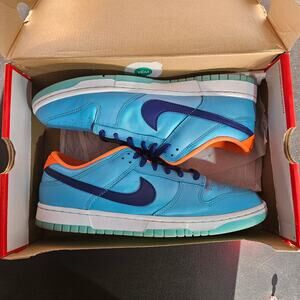 Nike Dunk Low SE Baltic Blue Total Orange Mens 11 OG Box